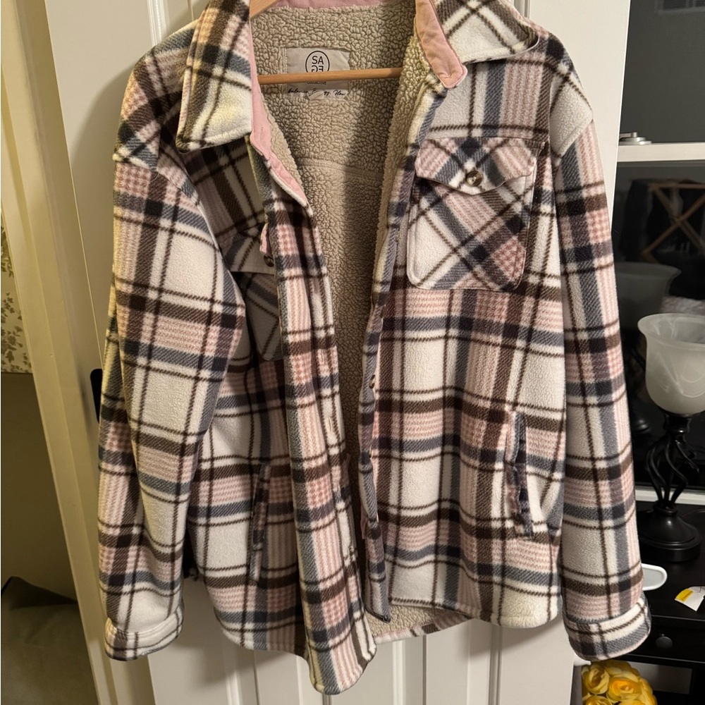Sage Sherpa Lined Jacket